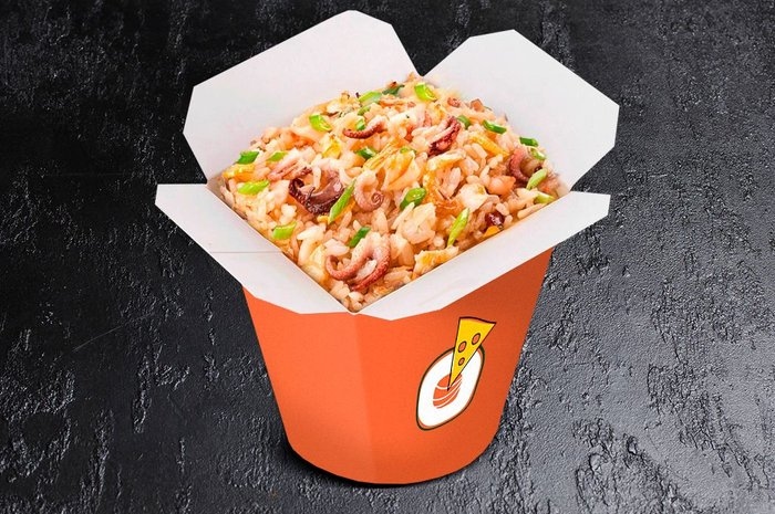 Рис с морепродуктами